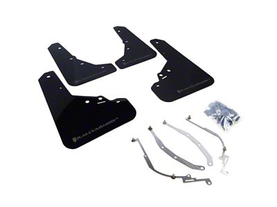 Rally Armor 12-18 Fiat 500 Black UR Mud Flap w/Grey - MF25-UR-BLK/GRY