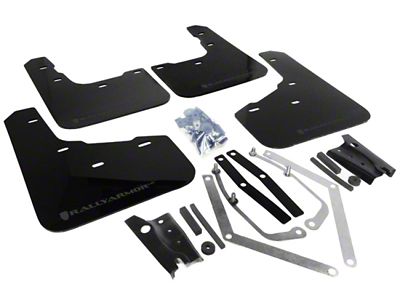 Rally Armor 13-19 Ford Fiesta ST Black UR Mud Flap - MF29-UR-BLK/GRY