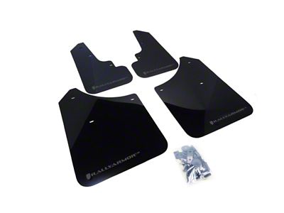 Rally Armor 03-08 Subaru Forester Black UR Mud Flap w/ - MF5-UR-BLK/GRY