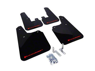 Rally Armor 10-14 Subaru Outback Black UR Mud Flap w/ - MF16-UR-BLK/RD