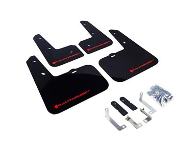 Rally Armor 12-18 Hyundai Veloster Black UR Mud Flap w/ - MF24-UR-BLK/RD