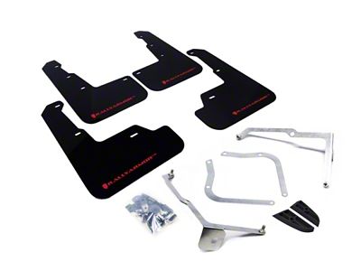 Rally Armor 15-21 Subaru WRX/STI Black UR Mud Flap w/Red - MF32-UR-BLK/RD