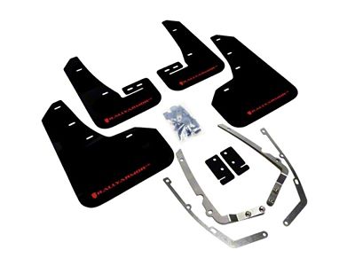 Rally Armor 15-21 MKVII VW Golf/GTI Black UR Mud Flap - MF37-UR-BLK/RD
