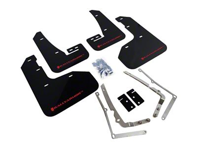 Rally Armor 15-17.5 MKVII VW Golf R Black UR Mud - MF40-UR-BLK/RD