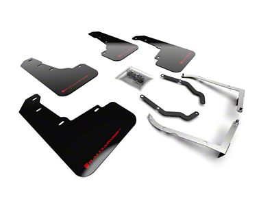 Rally Armor 18-23 Subaru Crosstrek Black UR Mud Flap w/Red - MF46-LTUR-BLK/RD