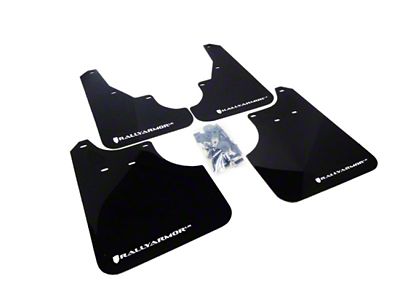 Rally Armor 09-13 Subaru Forester Black UR Mud Flap w/ - MF11-UR-BLK/WH