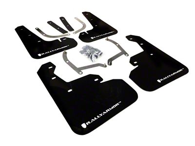 Rally Armor 17-23 Subaru Impreza 4D/5D Black UR Mud Flap - MF45-UR-BLK/WH