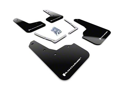 Rally Armor 16-21 Honda Civic Si Black UR Mud Flap - MF50-UR-BLK/WH