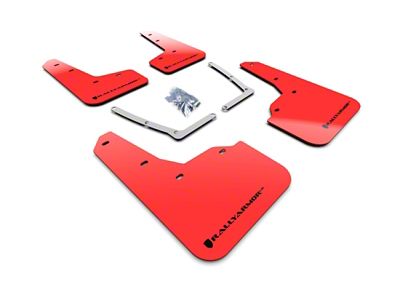 Rally Armor 16-21 Honda Civic Si Red UR Mud Flap - MF50-UR-RD/BLK