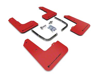 Rally Armor 19-22 Hyundai Veloster N Red UR Mud Flap - MF57-UR-RD/BLK