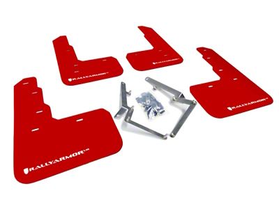 Rally Armor 17-22 Honda Civic Type R Red UR Mud - MF47-UR-RD/WH