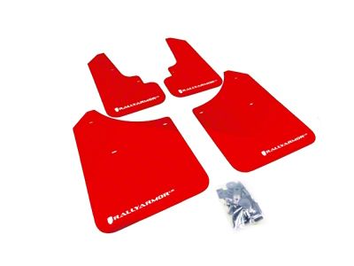 Rally Armor 03-08 Subaru Forester Red UR Mud Flap w/ - MF5-UR-RD/WH