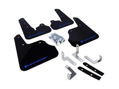 Rally Armor 12-16 Subaru Impreza 4D/5D Black UR Mud Flap - MF22-UR-BLK/BL