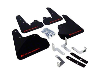 Rally Armor 12-16 Subaru Impreza 4D/5D Black UR Mud Flap - MF22-UR-BLK/RD