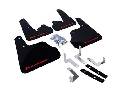 Rally Armor 12-16 Subaru Impreza 4D/5D Black UR Mud Flap - MF22-UR-BLK/RD
