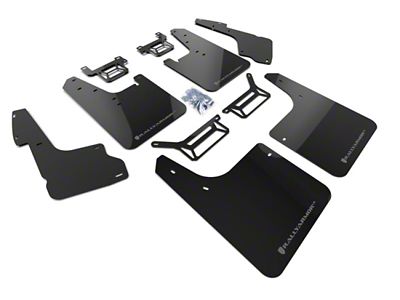 Rally Armor 12-24 Toyota 4Runner Black UR Mud Flap w/Grey - MF48-UR-BLK/GRY