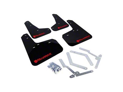 Rally Armor 12-19 Ford Focus ST / 16-19 RS Black - MF27-UR-BLK/RD-X