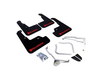 Rally Armor 15-21 Subaru WRX/STI Black UR Mud Flap w/Red - MF32-UR-BLK/RD-X