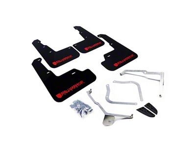 Rally Armor 15-21 Subaru WRX/STI Black UR Mud Flap w/Red - MF32-UR-BLK/RD-X