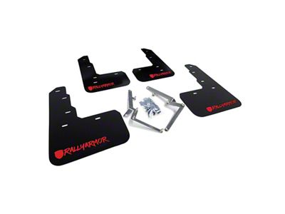 Rally Armor 17-22 Honda Civic Type R Black Mud Flap - MF47-UR-BLK/RD-X