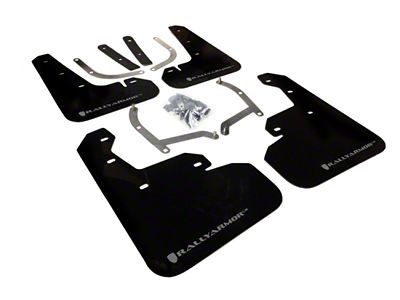 Rally Armor 17-23 Subaru Impreza 4D/5D Black UR Mud Flap - MF45-UR-BLK/SIL