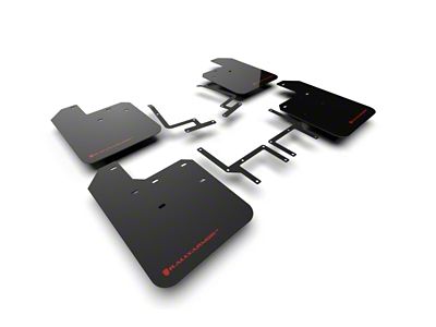 Rally Armor 18-24 Jeep JL Wrangler Black UR Mud Flap - MF54-UR-BLK/RD