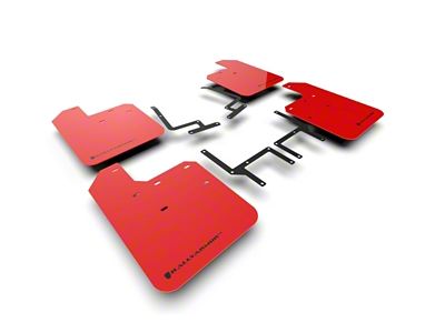 Rally Armor 18-24 Jeep JL Wrangler Red UR Mud Flap - MF54-UR-RD/BLK