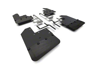 Rally Armor 19-24 Jeep JT Gladiator Mojave/Rubicon Black Mud Flap - MF104-BLK-MBK