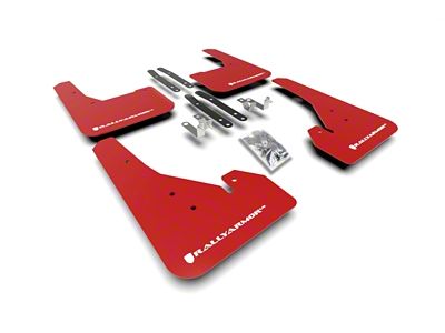 Rally Armor 18-24 Toyota Corolla Hatchback Red UR Mud Flap - MF67-UR-RD/WH