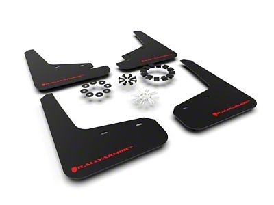 Rally Armor 20-25 Tesla Model Y Black UR Mud Flap - MF72-UR-BLK/RD