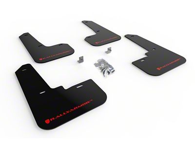 Rally Armor 20-25 Subaru Legacy Black UR Mud Flap w/Red - MF64-UR-BLK/RD