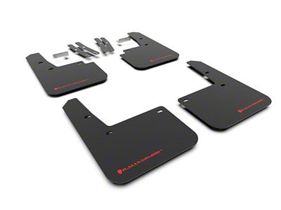 Rally Armor 18-23 Hyundai Kona Black UR Mud Flap Red - MF63-UR-BLK/RD