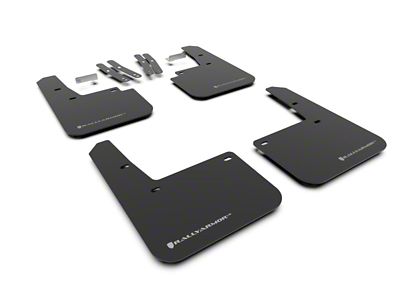 Rally Armor 18-23 Hyundai Kona Black UR Mud Flap Silver - MF63-UR-BLK/SIL