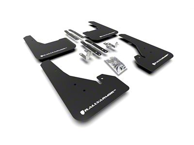 Rally Armor 18-24 Toyota Corolla Hatchback Black UR Mud Flap - MF67-UR-BLK/WH