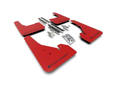 Rally Armor 18-24 Toyota Corolla Hatchback Red UR Mud Flap - MF67-UR-RD/BLK