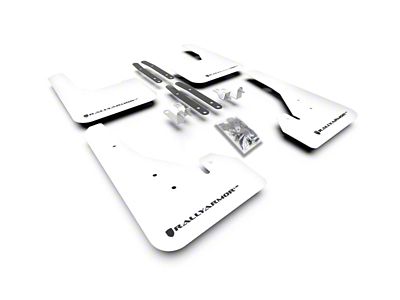 Rally Armor 18-24 Toyota Corolla Hatchback White UR Mud Flap - MF67-UR-WH/BLK