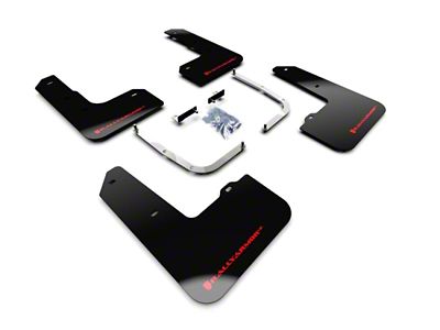 Rally Armor 19-22 Hyundai Veloster N Black UR Mud Flap - MF57-UR-BLK/RD