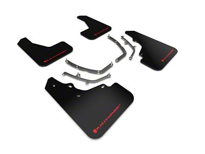 Rally Armor 19-24 Mazda3 Hatchback Black UR Mud Flap w/Red - MF61-UR-BLK/RD