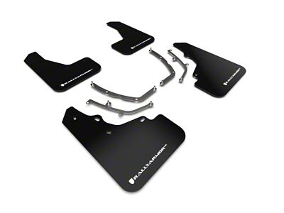 Rally Armor 19-24 Mazda3 Hatchback Black UR Mud Flap w/White - MF61-UR-BLK/WH