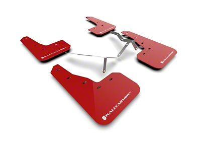Rally Armor 22-25 Honda Civic/Civic Si/Sport Red UR Mud Flap - MF90-UR-RD/WH