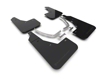 Rally Armor 22-24 Hyundai Ioniq 5 Black Mud Flap w/Metallic - MF87-UR-BLK-MBK