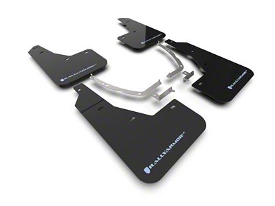 Rally Armor 22-24 Hyundai Ioniq 5 Black Mud Flap w/Light - MF87-UR-BLK-PBL