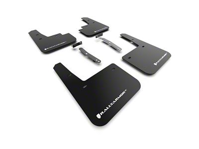 Rally Armor 22-23 Hyundai Kona N Black UR Mud Flap - MF83-UR-BLK-WH