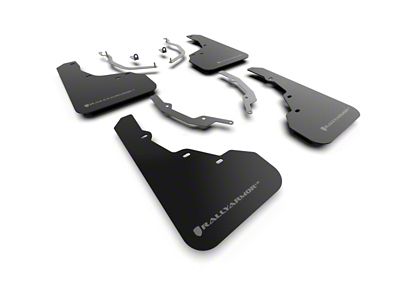Rally Armor 22-25 Hyundai Santa Cruz Black Mud Flap w/Grey - MF78-UR-BLK-GRY