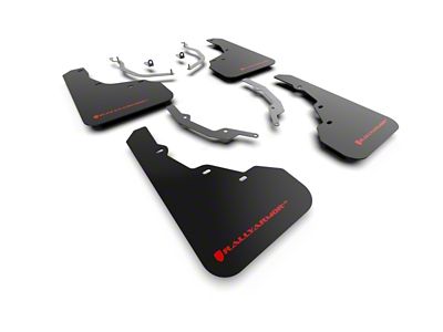 Rally Armor 22-25 Hyundai Santa Cruz Black UR Mud Flap - MF78-UR-BLK-RD