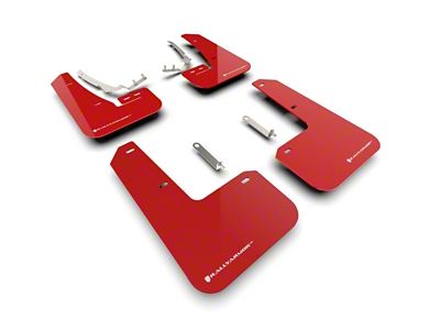 Rally Armor 22-24 VW MK8 Golf GTI/R Red UR Mud - MF80-UR-RD/WH