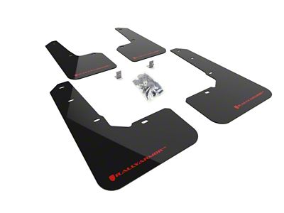 Rally Armor 22-25 Subaru Outback Wilderness Black Mud Flap Red - MF76-UR-BLK/RD