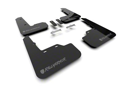 Rally Armor 2022+ Subaru WRX Black UR Mud Flap Altered - MF92-UR-BLK/DGRY-X