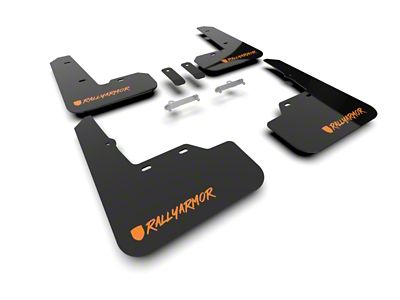 Rally Armor 2022+ Subaru WRX Black UR Mud Flap Altered - MF92-UR-BLK/OR-X