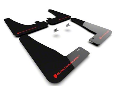 Rally Armor 22-24 Tesla Model X Black UR Mud Flap - MF102-UR-BLK/RD